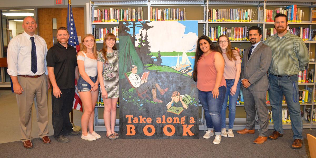 Art honor students create new mural for Randolph High School Library