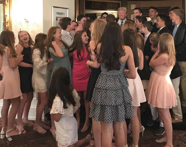 Surprise! President Trump visits Far Hills 8th grade graduation party |  News | newjerseyhills.com