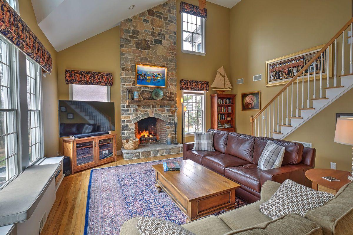 Stone Accented Colonial In Highland Farms Newjerseyhills Com