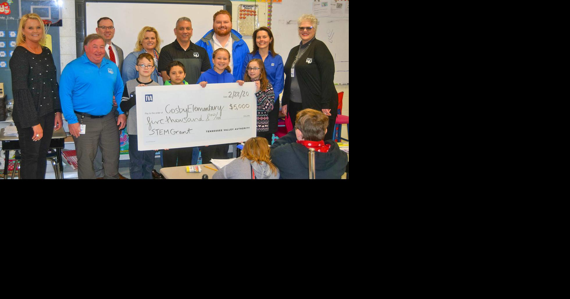 Cosby Elementary School awarded 5,000 TVA STEM Education Grant News