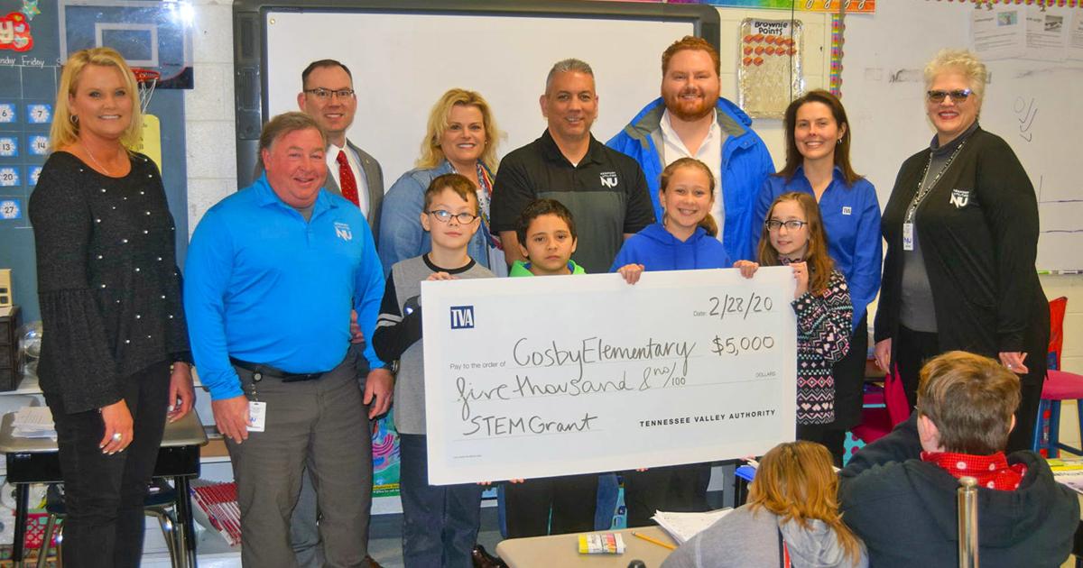 Cosby Elementary School awarded 5,000 TVA STEM Education Grant News