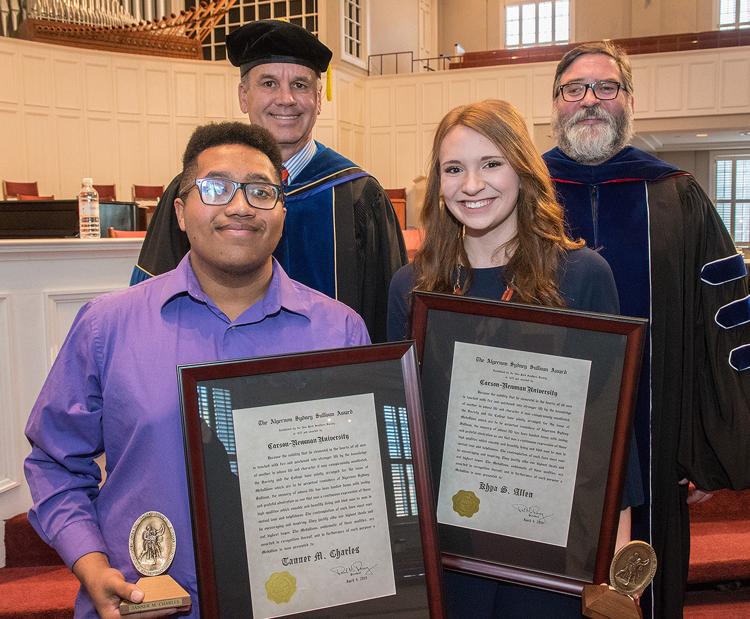 CarsonNewman honors students with Algernon Sydney Sullivan awards