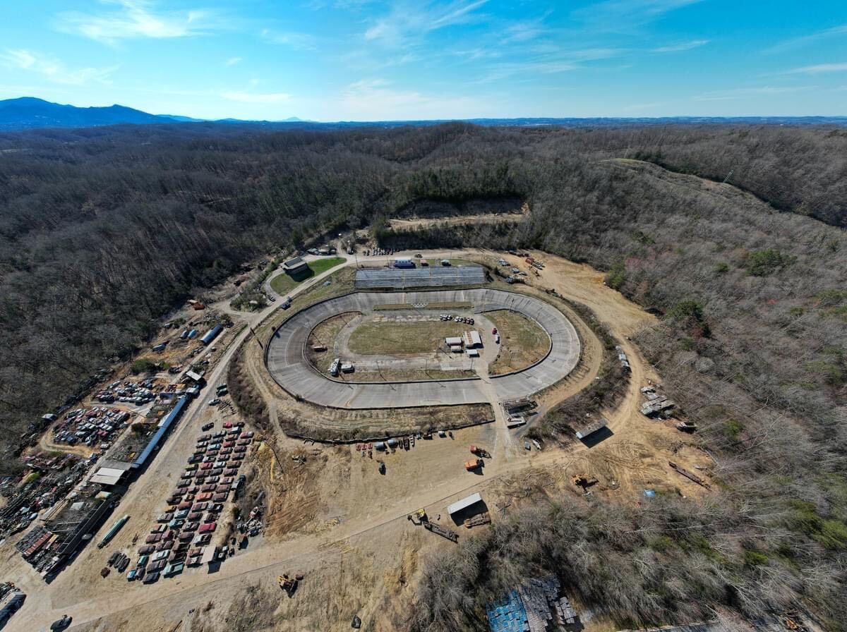 Kansas Speedway - Aerial view of the race track in 2025