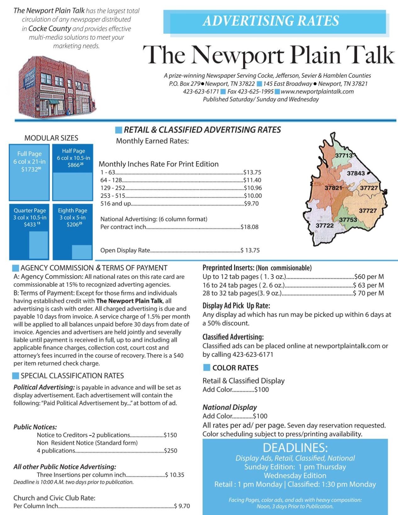 Rate Card