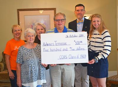 CCHS Class of 1969 presents check to Alzheimer's TN