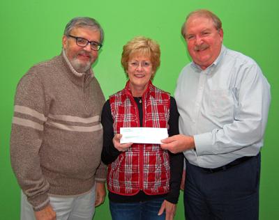 Newport Plain Talk presents check to Celebrate Life