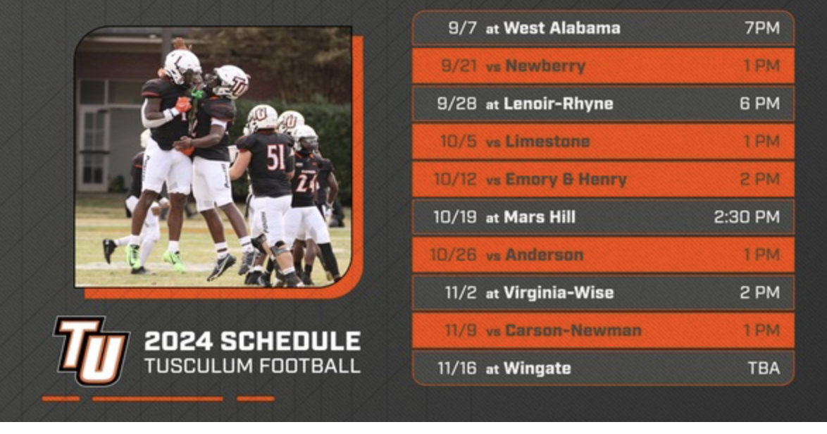 Tusculum Pioneers unveil 2024 football schedule