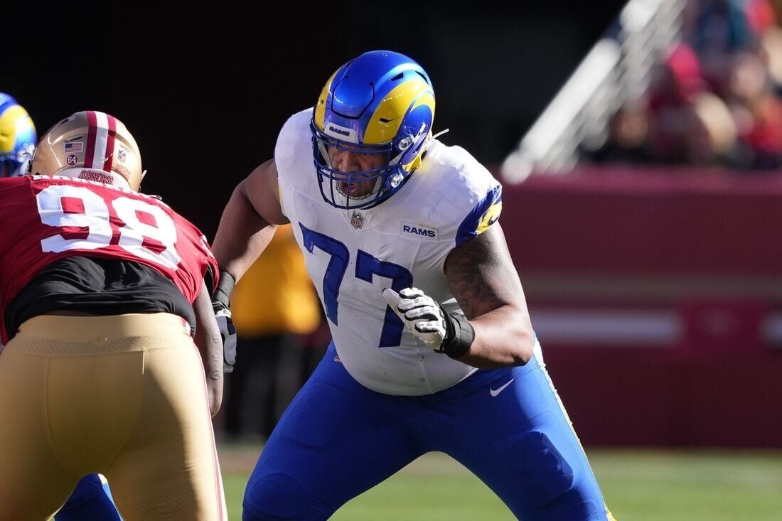 Image Alaric Jackson image beautiful image beautiful - Reports: Rams LT Alaric Jackson signs 3-year extension | National ...