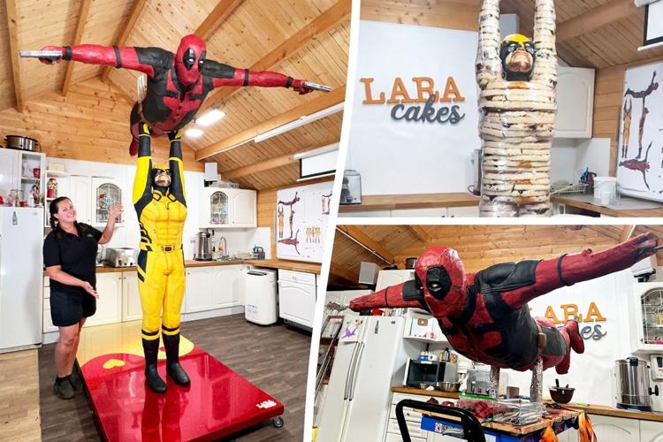 Ryan Reynolds approves of this lifesized cake of Deadpool and