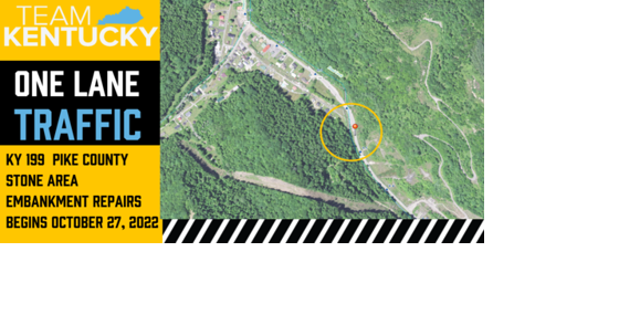 One-lane traffic for Ky 199 in Pike County; embankment repairs start this week in Stone - Vimarsana News