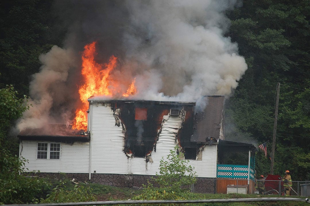 Fire destroys residence at Belfry