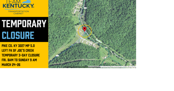Road closure scheduled for permanent culvert replacement on Left Fork of Joes Creek - Vimarsana News