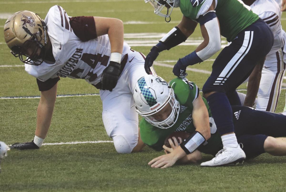 H S Football Gc S Morris Scores Twice Anchors Goal Line Stop To Bash Bourbon Sports News Graphic Com