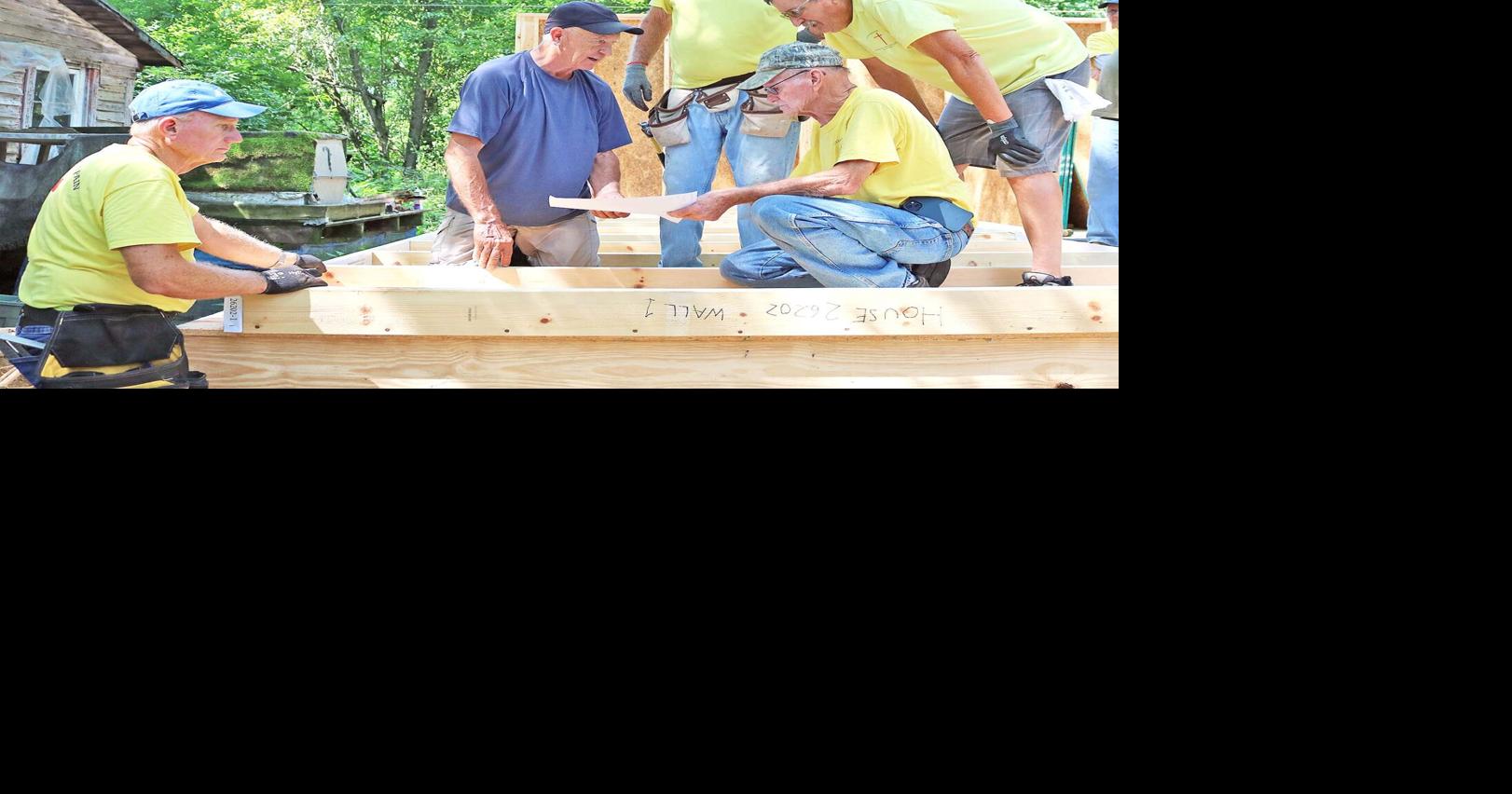 Volunteers building new home for elderly woman