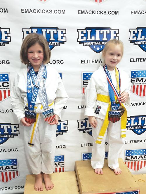 Karate students show stuff
