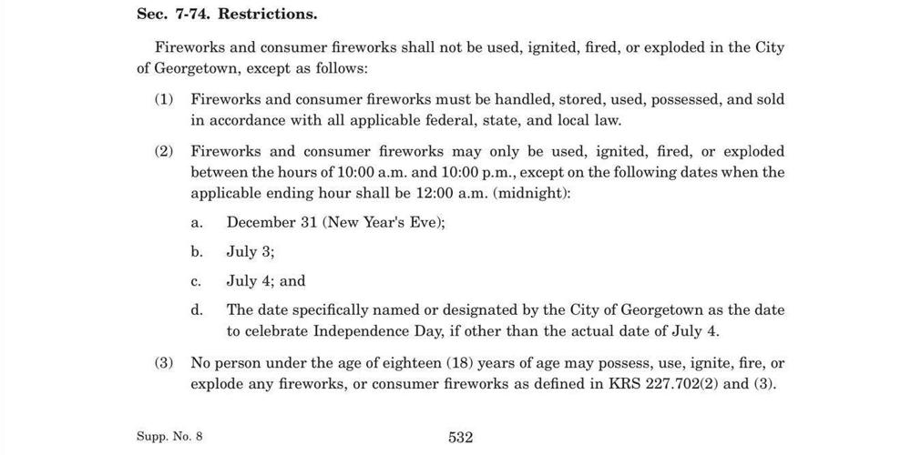 City of fireworks ordinance News