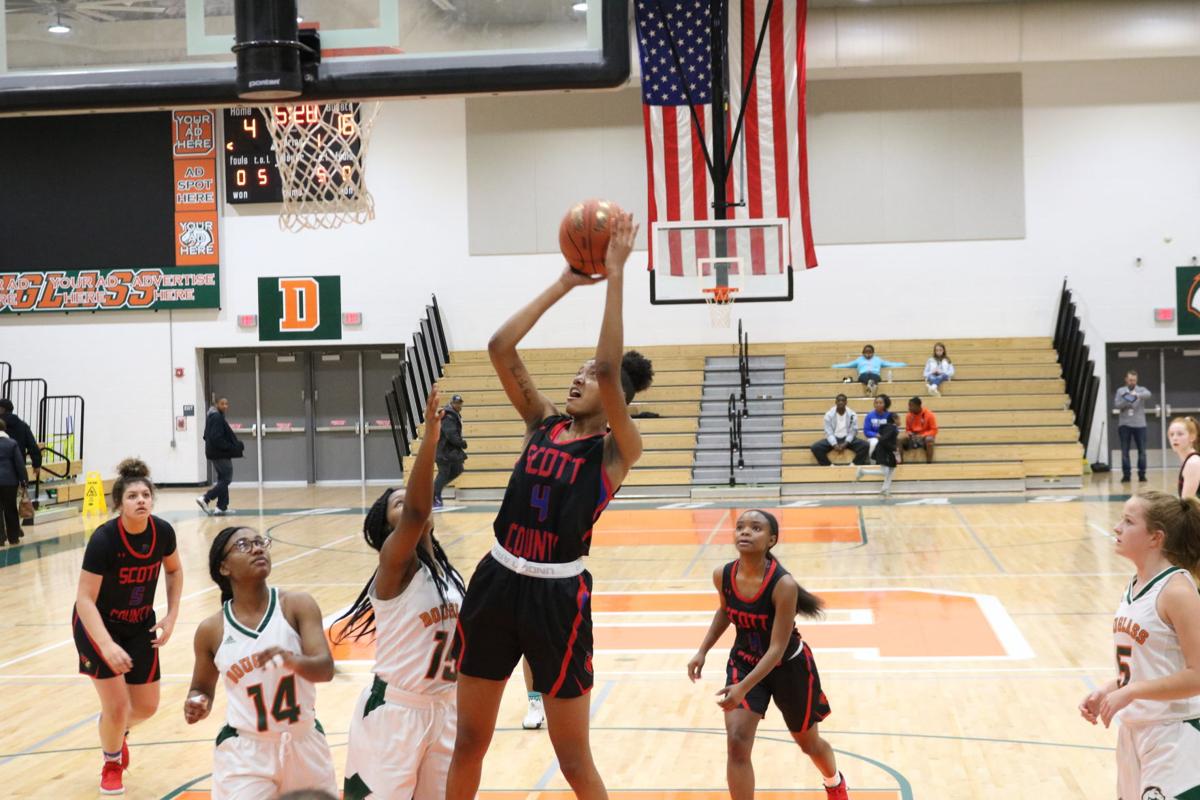 Scott County Lady Cardinals Basketball V Frederick Douglass