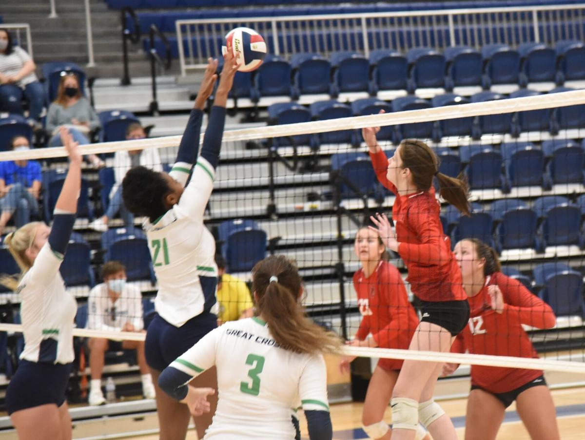 H S Volleyball Great Crossing Grinds It Out Over Scrappy Scott County Sports News Graphic Com