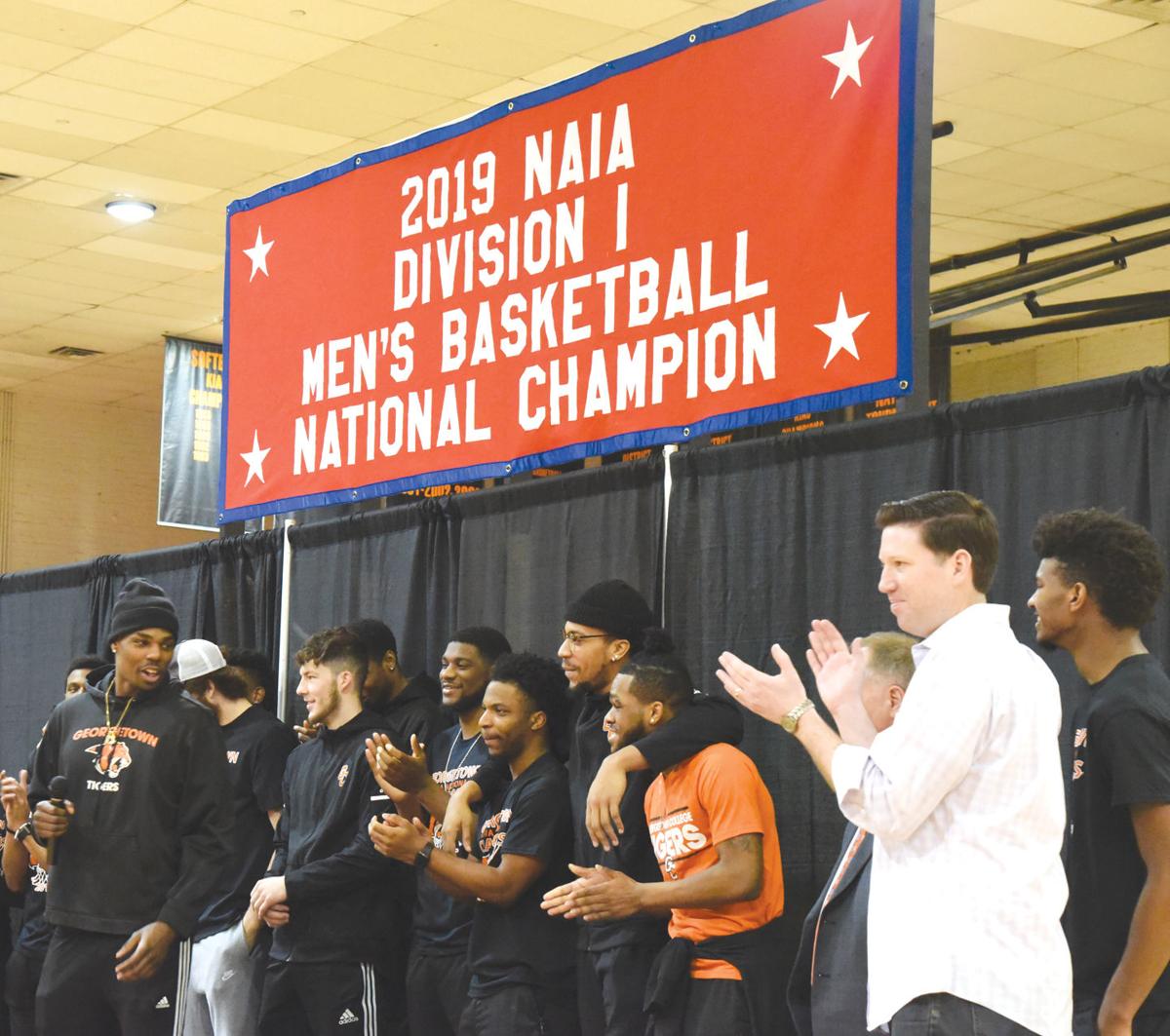 College Basketball Welcome Back Champs Sports News Graphic Com