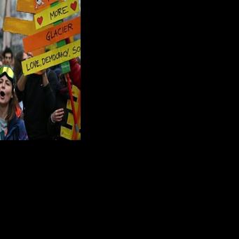 Protesters took to the streets against the environmental, economic and social impact of the Games.