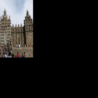 People replastered the Great Mosque of Djenne, one of Mali's major tourist draws, in June 2025
