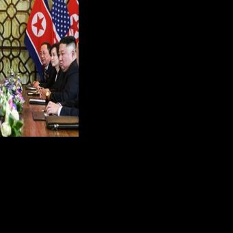 During his first term as US president, Donald Trump (L) held bilateral talks in 2019 with North Korea's leader Kim Jong Un in the Vietnamese capital Hanoi