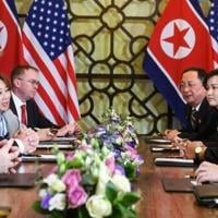 During his first term as US president, Donald Trump (L) held bilateral talks in 2019 with North Korea's leader Kim Jong Un in the Vietnamese capital Hanoi