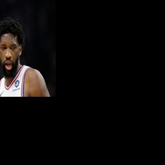 The Philadelphia 76ers say star center Joel Embiid will miss at least three games with an oblique strain
