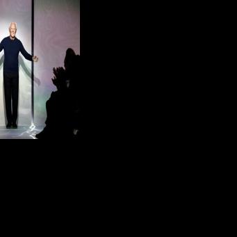 Italian fashion Giorgio Armani has died at the age of 91 -- he is pictured at his 2018 haute couture show in Paris