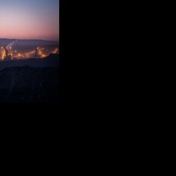 A view of the Horizon CNRL oil sands site in Fort McMurray in Canada's Alberta province, where an independence movement has been bubbling