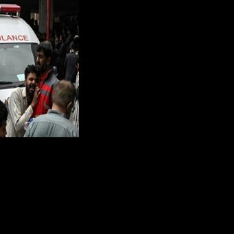 Victims' relatives and survivors of the deadly mosque attack mourned outside an Islamabad hospital where many of the injured were brought