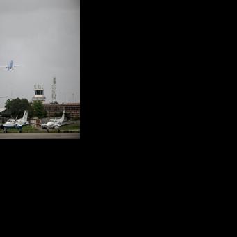 The pope's plane took off from the airport in Luanda, Angola on Tuesday morning