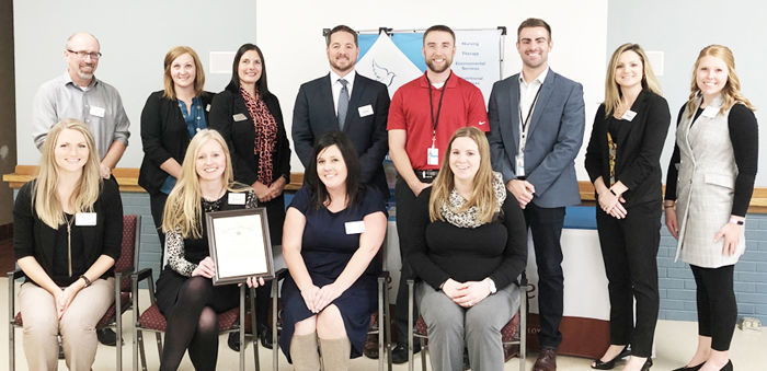 Employer award for Dove Healthcare State recognition during