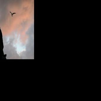 A statue of Pope Benedict XV outside Istanbul's Cathedral of the Holy Spirit where Leo attends prayers on Friday