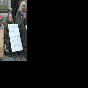 Palestine Action supporters celebrate the group's legal victory outside court