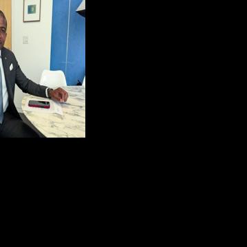 Prime Minister of Saint Kitts and Nevis Terrance Drew poses for a portrait on the sideline of the United Nations General Assembly in New York City