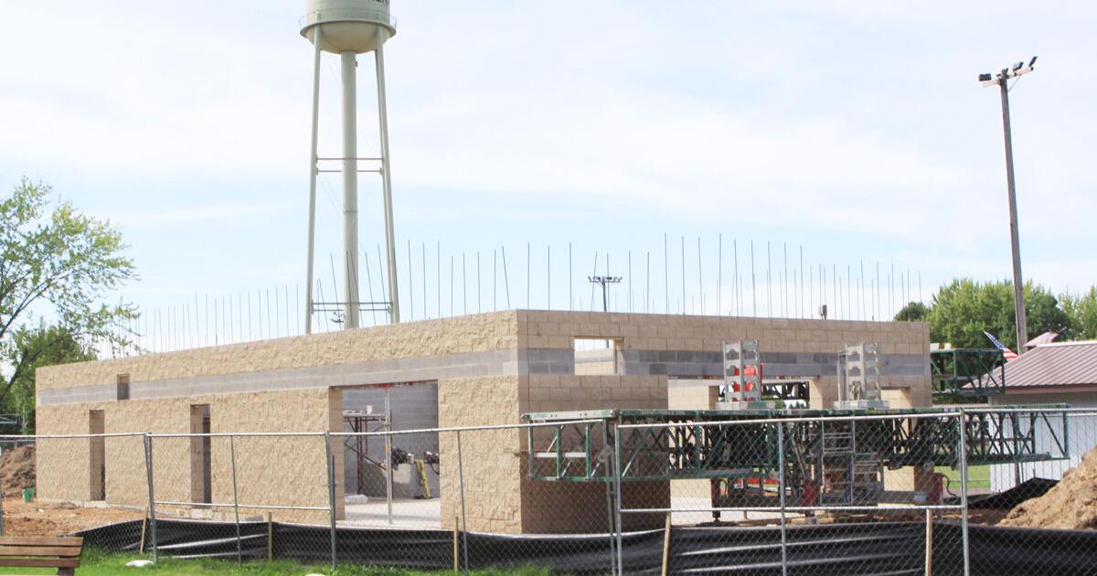 Major progress on Almena Shadyside Park shelter