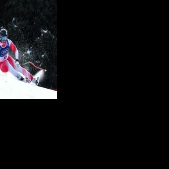 Switzerland's Franjo von Allmen en route to Olympic downhill gold