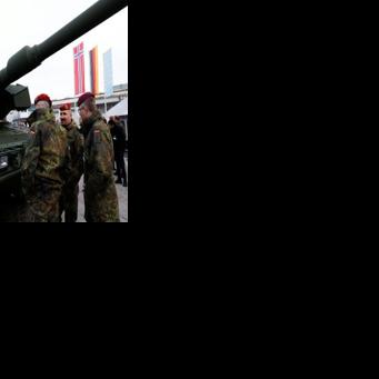 Some Germans strongly oppose re-armament as they do not want to see their sons holding a gun