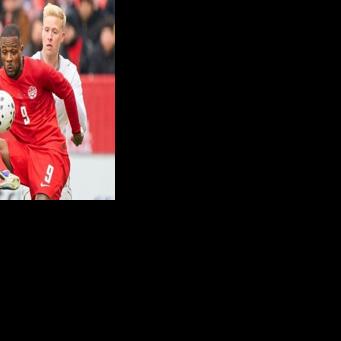 Canada forward Cyle Larin during a friendly against Iceland last week in Toronto