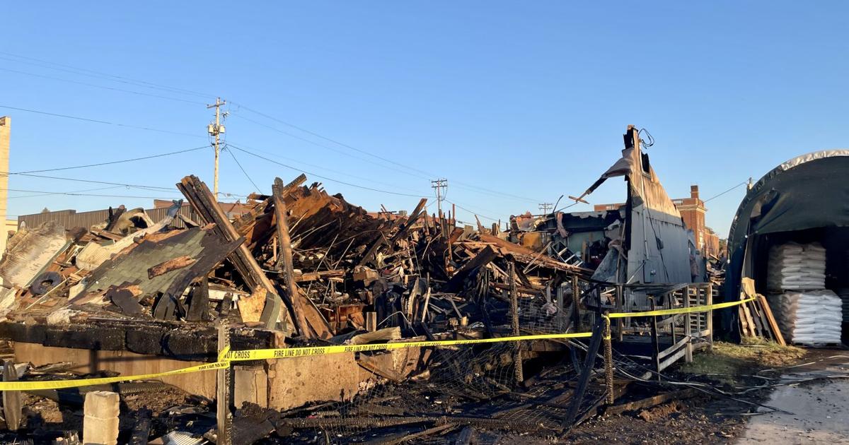 Old Rice Lake feed mill destroyed by fire; four businesses affected ...