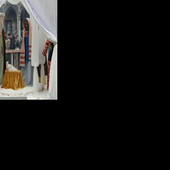 Artist Victoria-Maria Geyer said she hoped to craft an inclusive version of the Christmas tradition