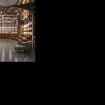 A woman visits a bookstore in Beijing