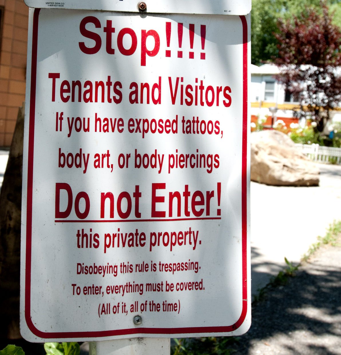 No Tattoos Sign At Logan RV Park Causes Controversy No Tattoos Sign At Logan RV Park Causes Controversy