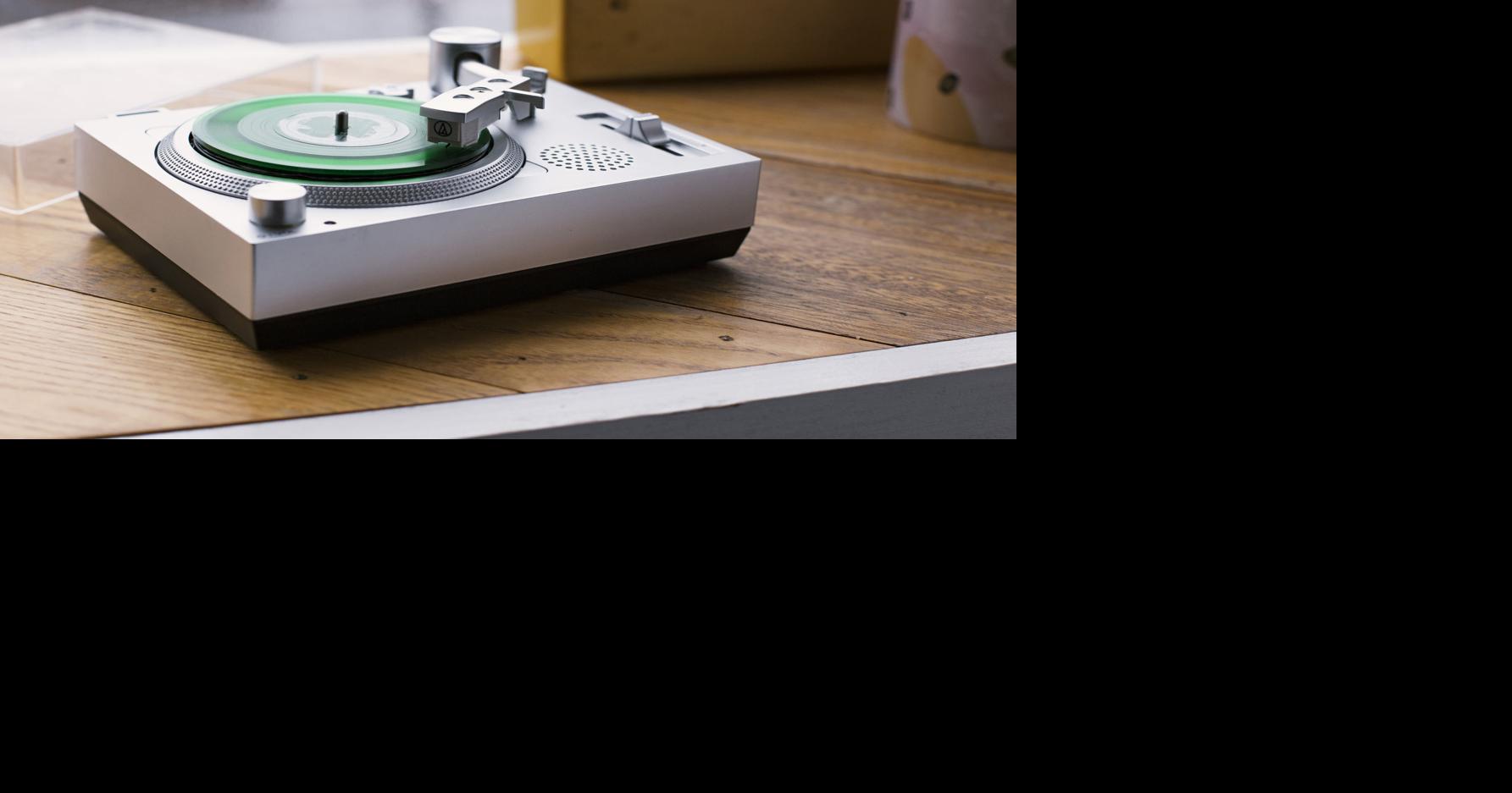 Past and present combine in mini turntable