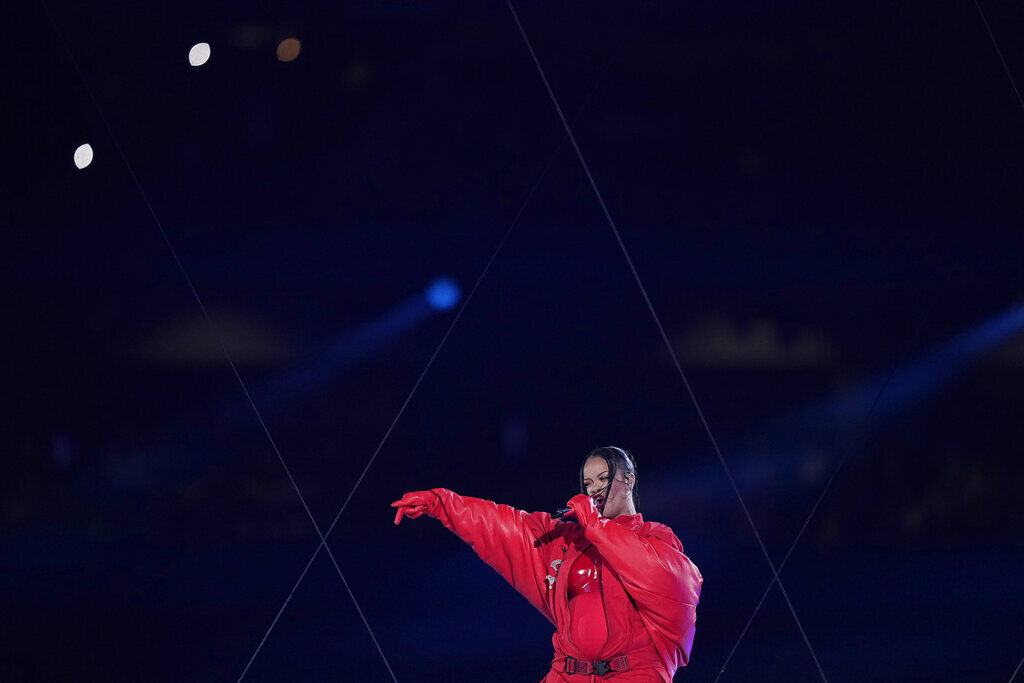 Rihanna delivers soaring Super Bowl halftime performance