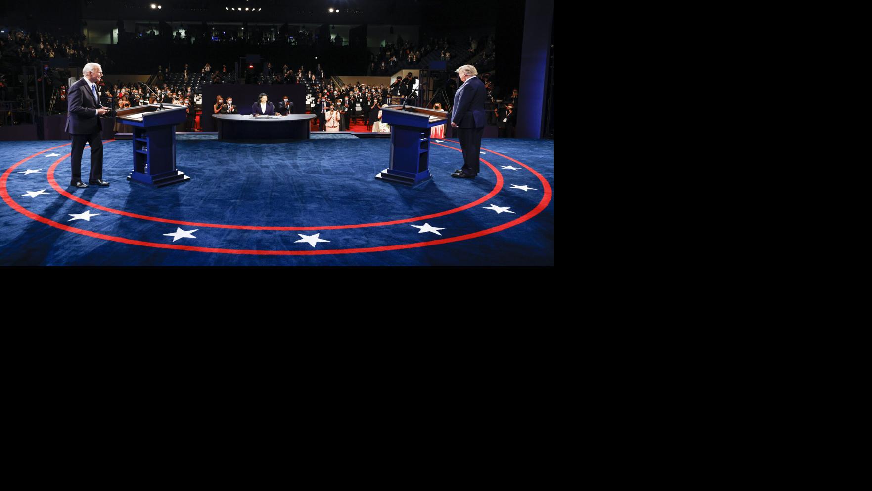 Photos from the final presidential debate of 2020 | Govt ...