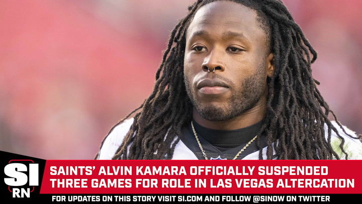 Saints' Alvin Kamara suspended for three games, sorry for role in 2022  fight, New Orleans Saints