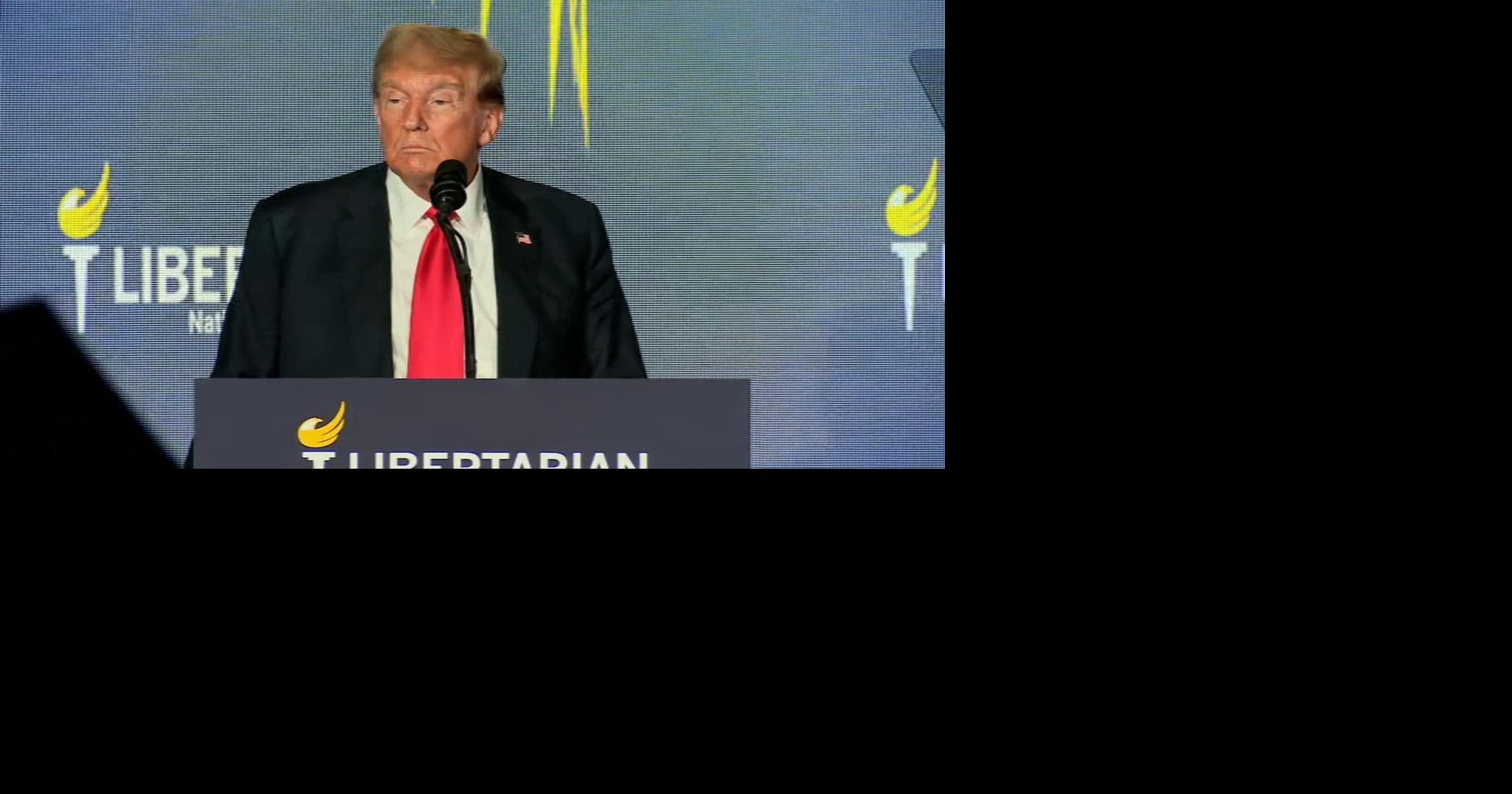 Trump loudly booed at Libertarian convention when he asks attendees to
