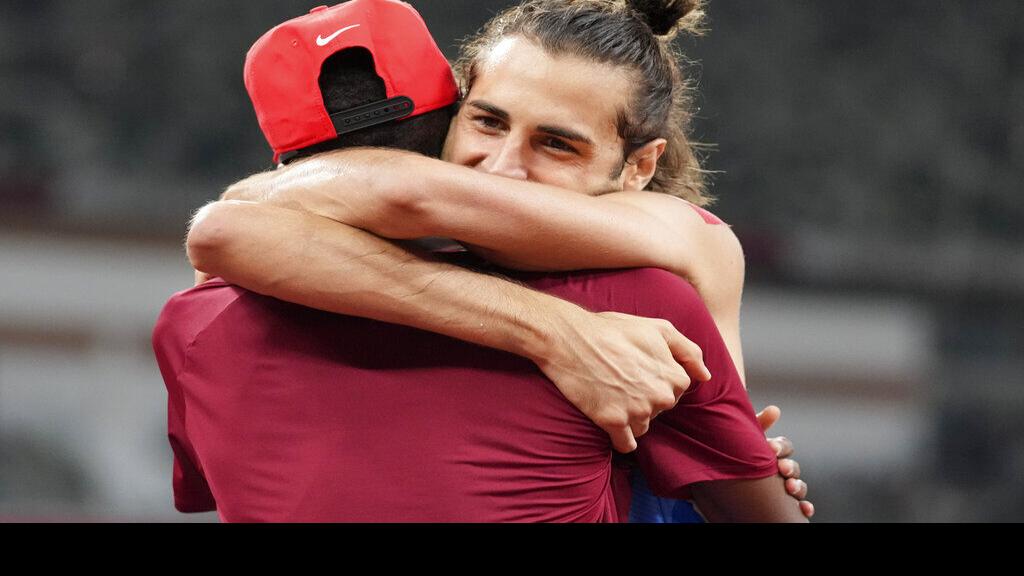 Photos: High-jump friends share gold | Olympics | news.lee.net